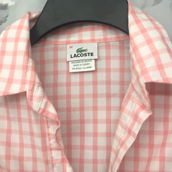 Pink gingham button down - Picture 2 of 4